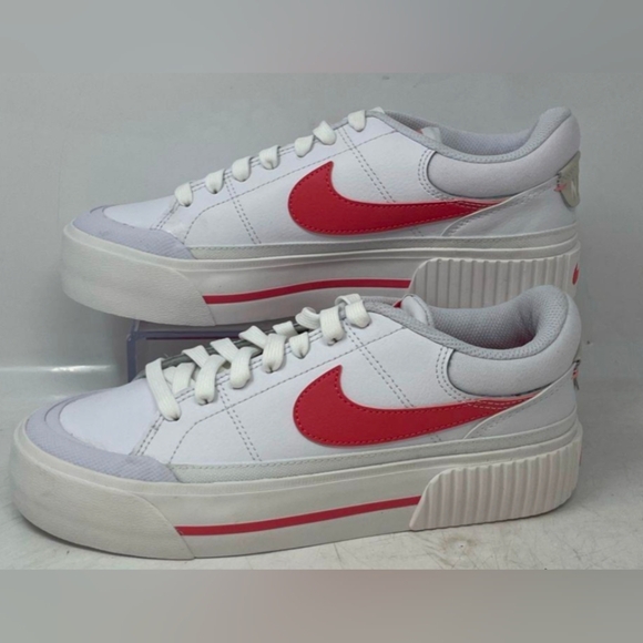 Nike Court Legacy Lift Platform "Sea Coral” Sneakers Size 7 NWOT MSRP 94.99 - Picture 2 of 8